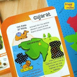 Mapology India With Flags and Flash Card