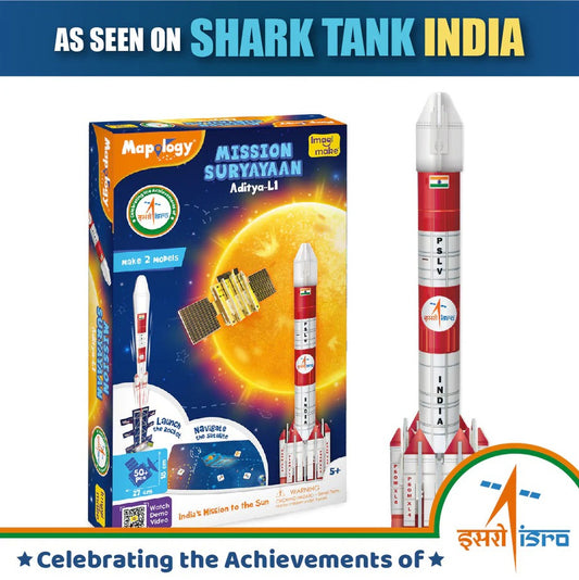 Imagimake Man's Journey to Moon | Mission Apollo 11 | Rocket & Satellite Model Making Set | 3D Puzzle Toy for Kids | Astronaut & Space Kit | Birthday Gift for Girls & Boys Ages 8,9,10,11,12,13
