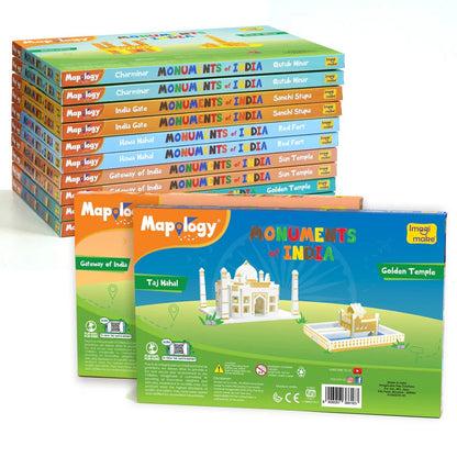 Mapology: Pack of 12 Monuments Mini - Assorted Designs