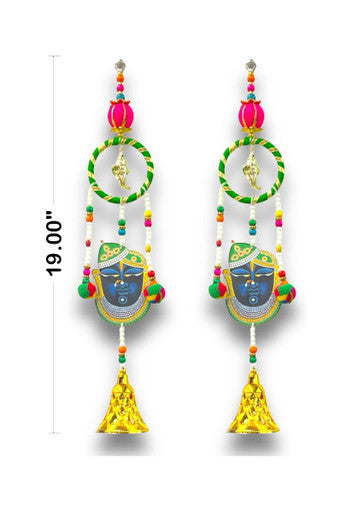 Smaran Ganeshji Door/Wall Hanging Latkan Toran Traditional Handmade Thoranam Diwali Festival Pooja Wedding and Home Wall Decoration Door Entrance Latkan Ganesh Latkan Gift (Shrinathji Latkan)