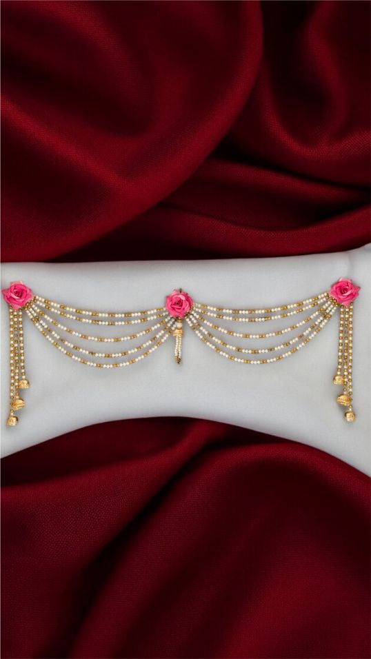 Smaran Traditional Handicraft Moti Toran with Latkan Handmade Door Hanging/Bandarwal/Toran for Door Home Decore Torans for Entrance Festival Diwali Decoration (Flower)