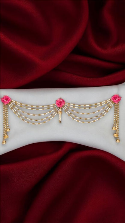 Smaran Traditional Handicraft Moti Toran with Latkan Handmade Door Hanging/Bandarwal/Toran for Door Home Decore Torans for Entrance Festival Diwali Decoration (Flower)